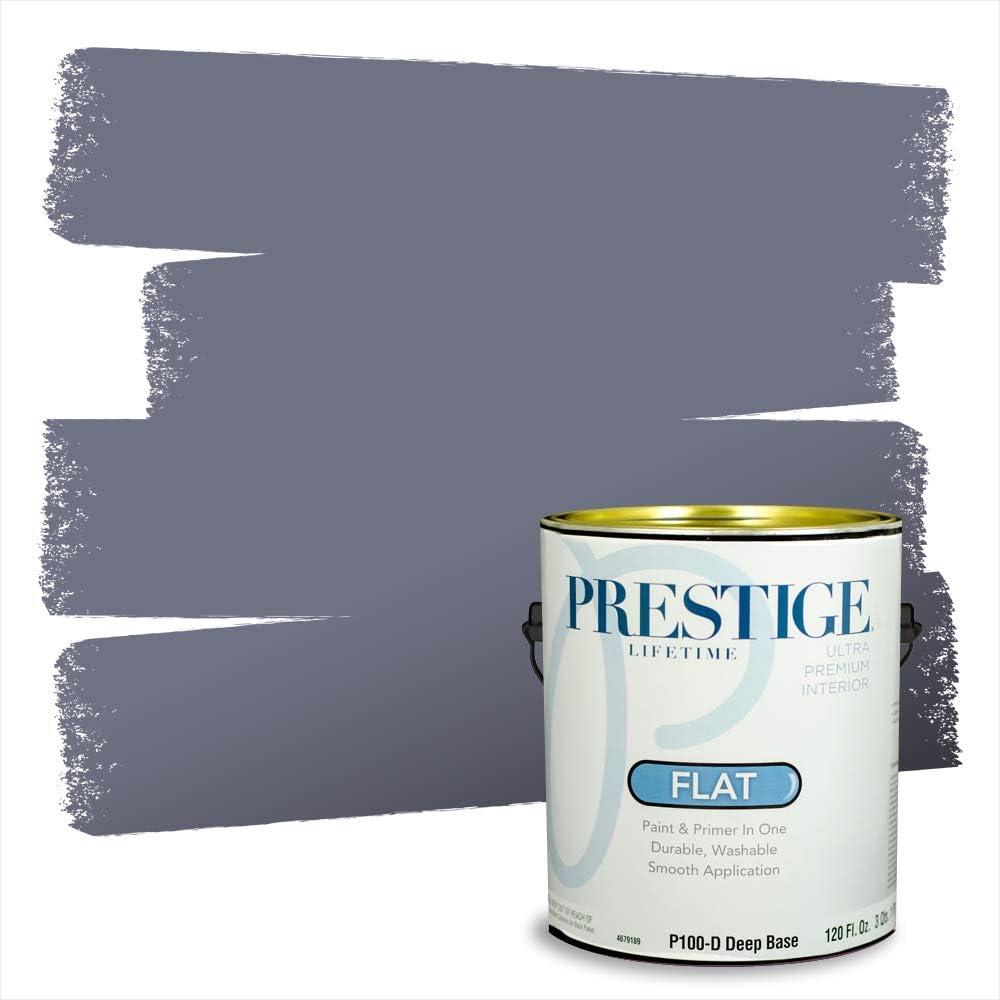 imagePRESTIGE Paints Exterior Paint and Primer In One 1Gallon Satin Comparable Match of Benjamin Moore Little Falls1441BMPCM