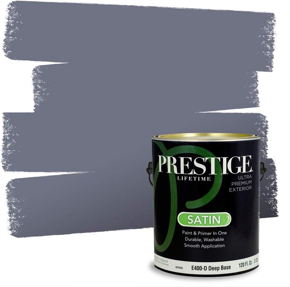 imagePRESTIGE Paints Exterior Paint and Primer In One 1Gallon Satin Comparable Match of Benjamin Moore Little Falls1441BMPCM