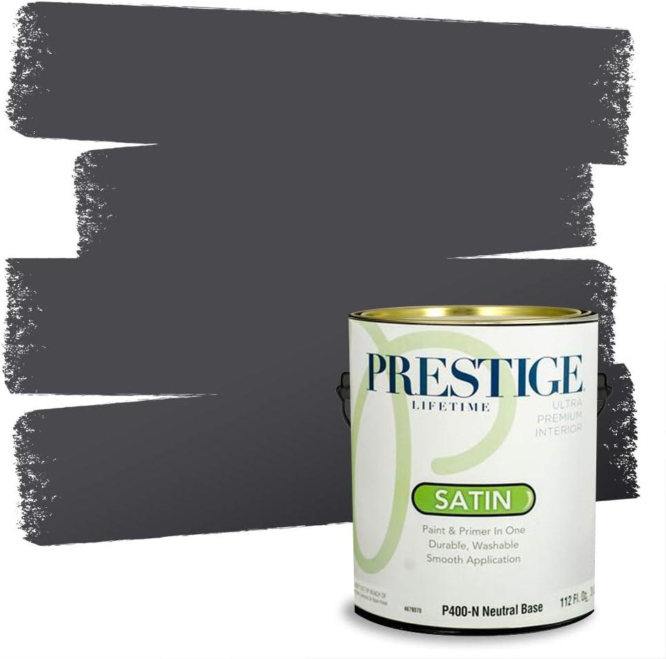imagePRESTIGE Paints Exterior Paint and Primer In One 1Gallon Satin Comparable Match of Benjamin Moore Little Falls1442BMPCM