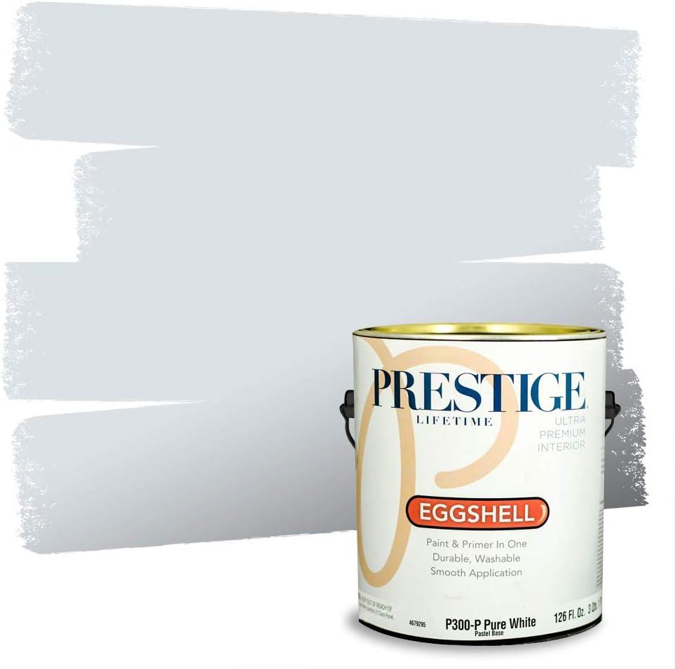 imagePRESTIGE Paints Exterior Paint and Primer In One 1Gallon Satin Comparable Match of Benjamin Moore Little Falls1618BMPCM