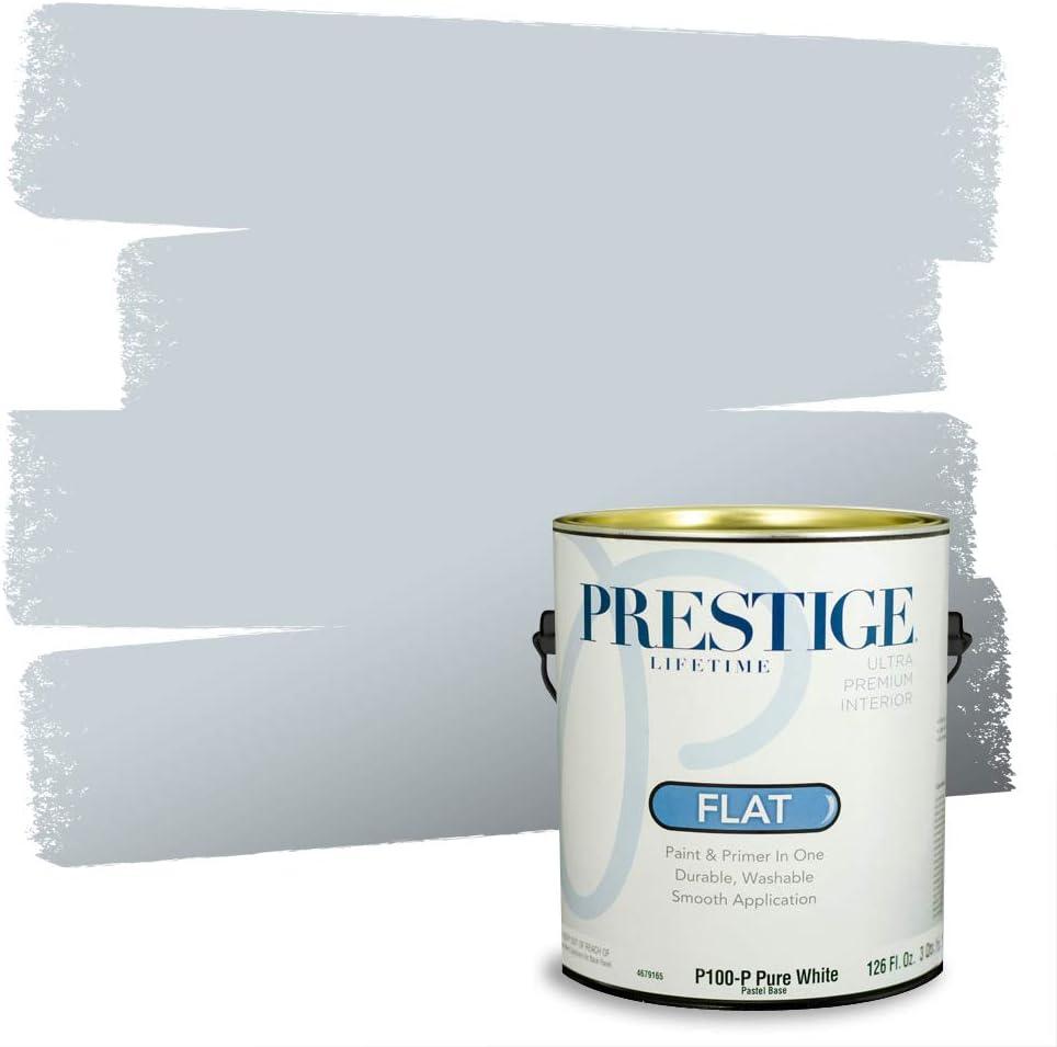 imagePRESTIGE Paints Exterior Paint and Primer In One 1Gallon Satin Comparable Match of Benjamin Moore Little Falls1619BMPCM