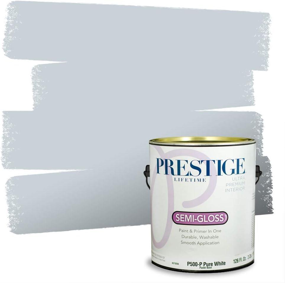 imagePRESTIGE Paints Exterior Paint and Primer In One 1Gallon Satin Comparable Match of Benjamin Moore Little Falls1619BMPCM