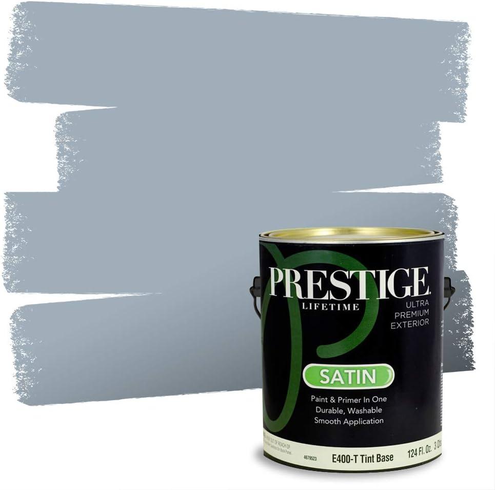 imagePRESTIGE Paints Exterior Paint and Primer In One 1Gallon Satin Comparable Match of Benjamin Moore Little Falls1621BMPCM