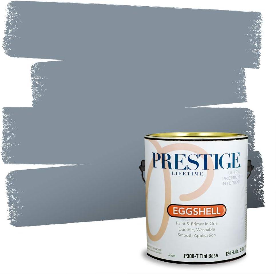 imagePRESTIGE Paints Exterior Paint and Primer In One 1Gallon Satin Comparable Match of Benjamin Moore Little Falls1622BMPCM