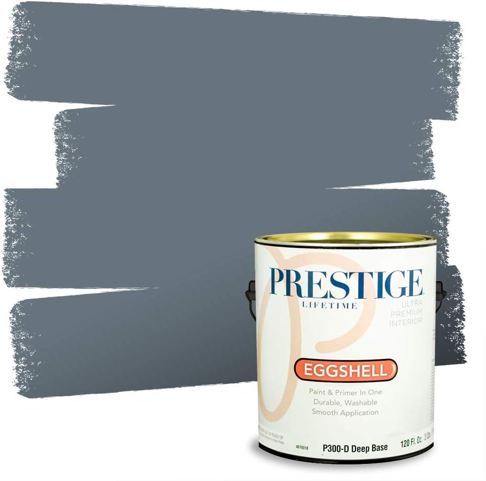 imagePRESTIGE Paints Exterior Paint and Primer In One 1Gallon Satin Comparable Match of Benjamin Moore Little Falls1623BMPCM
