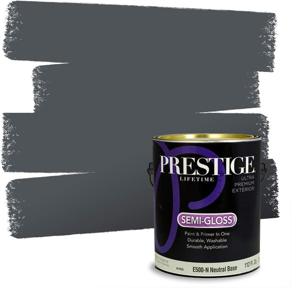 imagePRESTIGE Paints Exterior Paint and Primer In One 1Gallon Satin Comparable Match of Benjamin Moore Little Falls1624BMPCM