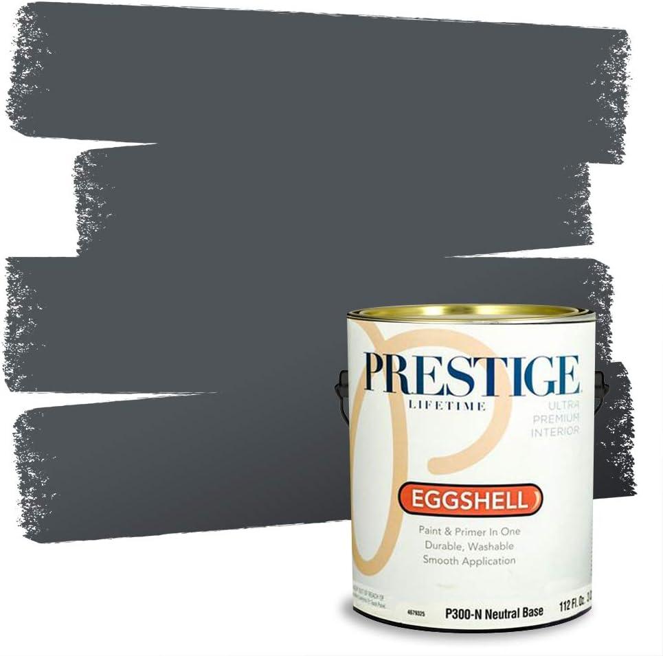 imagePRESTIGE Paints Exterior Paint and Primer In One 1Gallon Satin Comparable Match of Benjamin Moore Little Falls1624BMPCM