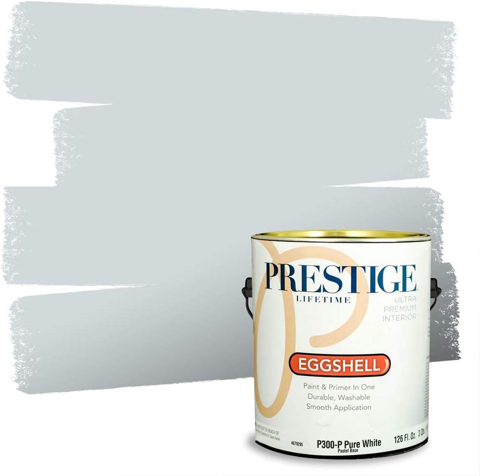 imagePRESTIGE Paints Exterior Paint and Primer In One 1Gallon Satin Comparable Match of Benjamin Moore Little Falls1625BMPCM