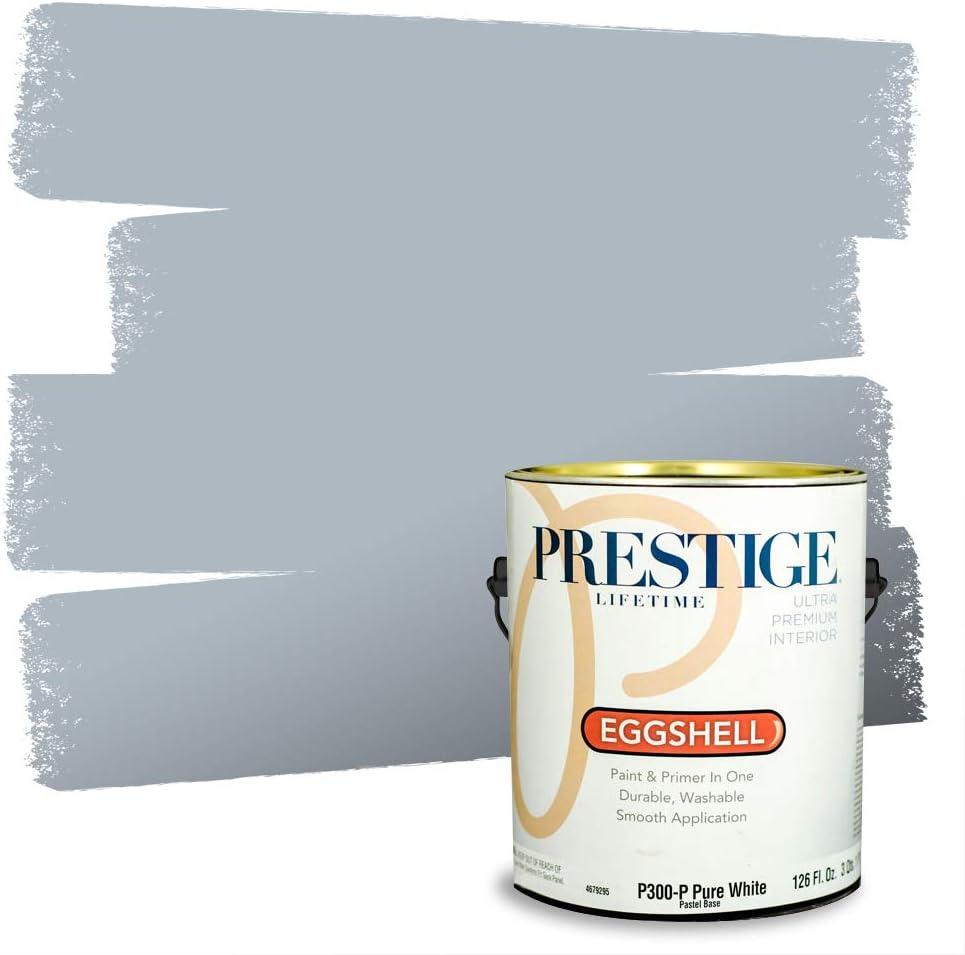 imagePRESTIGE Paints Exterior Paint and Primer In One 1Gallon Satin Comparable Match of Benjamin Moore Little Falls1627BMPCM