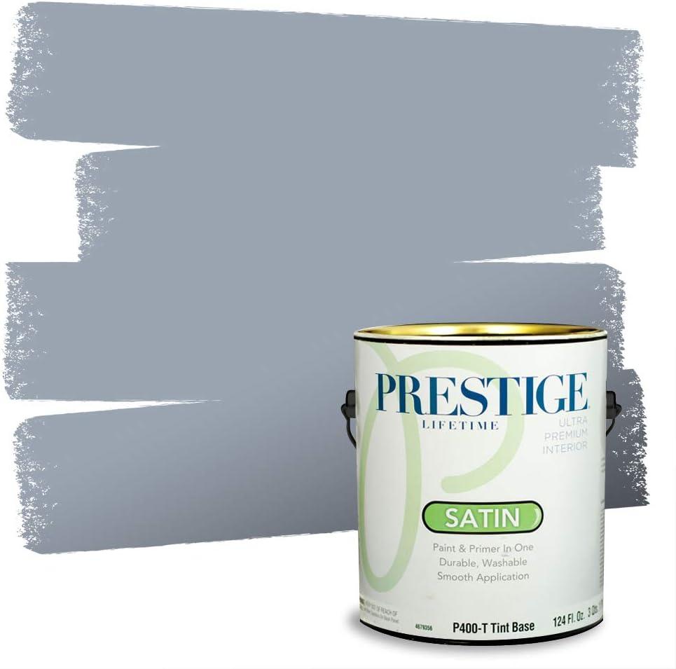 imagePRESTIGE Paints Exterior Paint and Primer In One 1Gallon Satin Comparable Match of Benjamin Moore Little Falls1628BMPCM