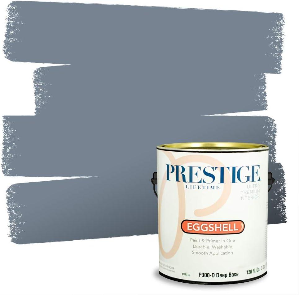 imagePRESTIGE Paints Exterior Paint and Primer In One 1Gallon Satin Comparable Match of Benjamin Moore Little Falls1629BMPCM