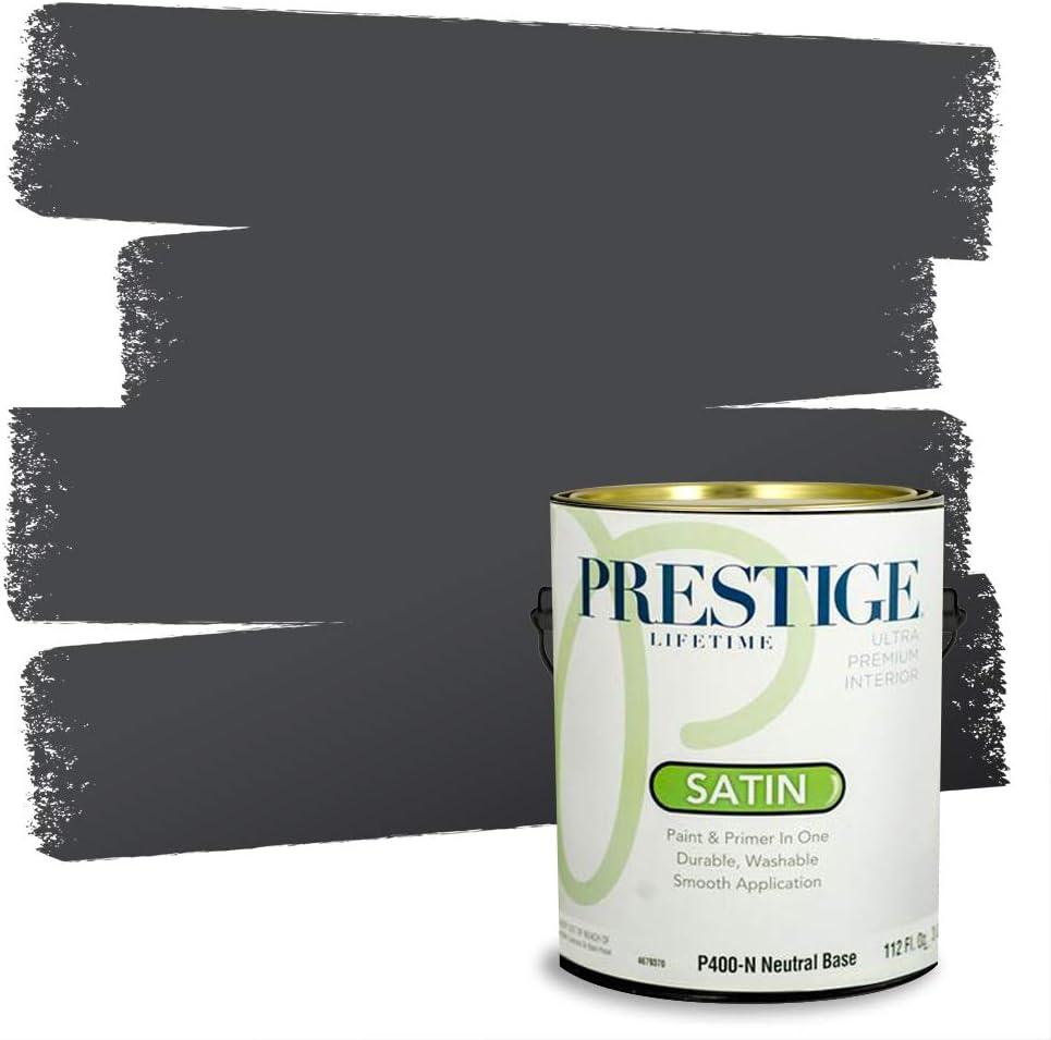 imagePRESTIGE Paints Exterior Paint and Primer In One 1Gallon Satin Comparable Match of Benjamin Moore Little Falls1631BMPCM