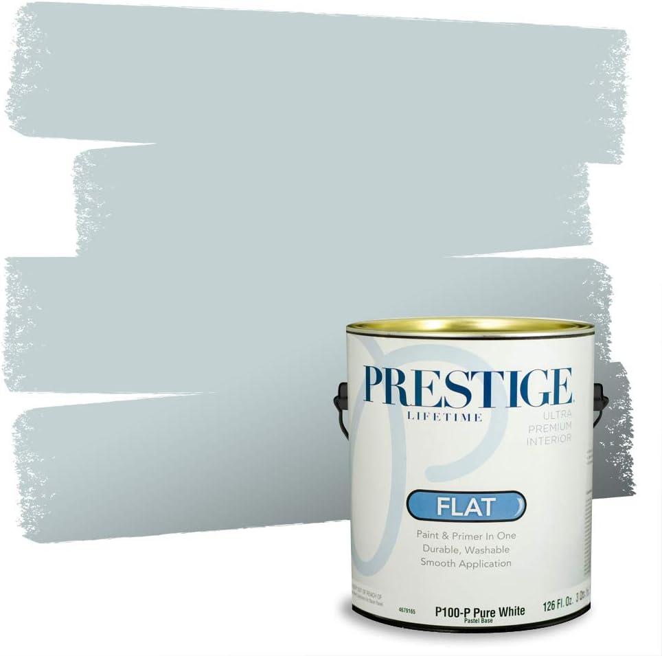 imagePRESTIGE Paints Exterior Paint and Primer In One 1Gallon Satin Comparable Match of Benjamin Moore Little Falls1633BMPCM