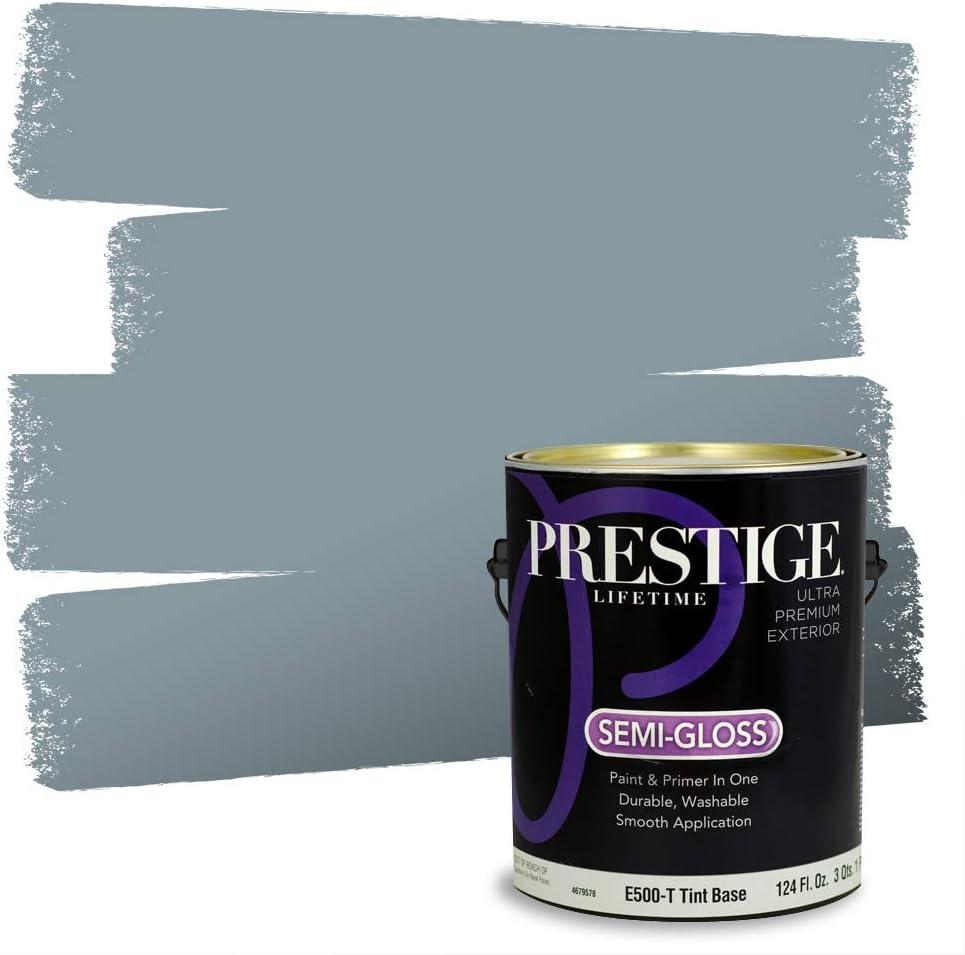 imagePRESTIGE Paints Exterior Paint and Primer In One 1Gallon Satin Comparable Match of Benjamin Moore Little Falls1635BMPCM