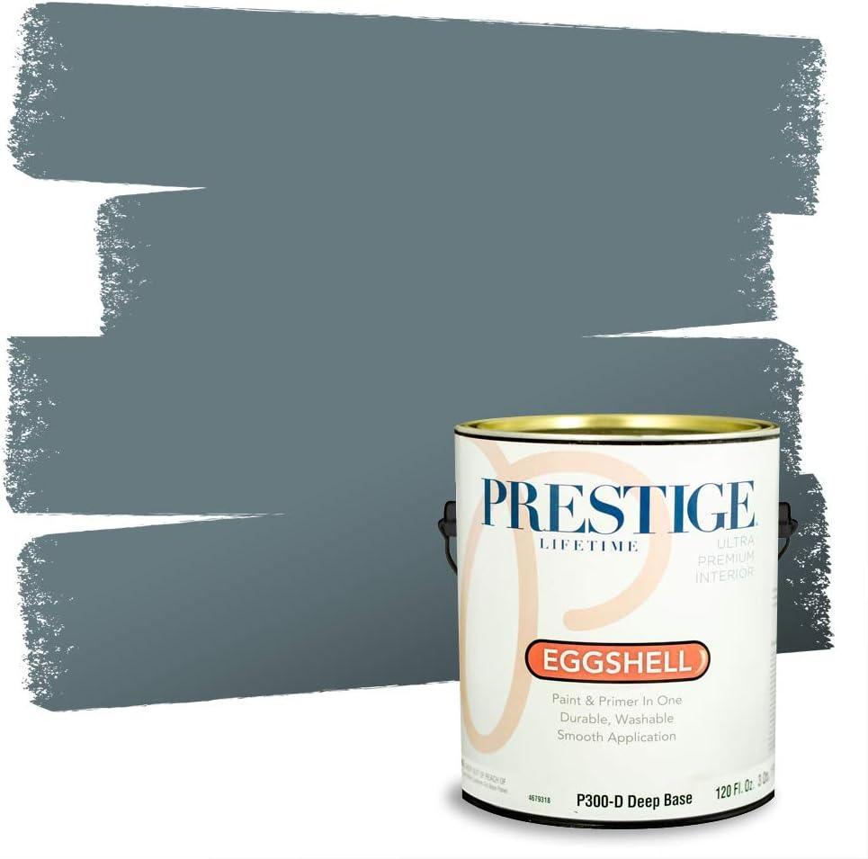 imagePRESTIGE Paints Exterior Paint and Primer In One 1Gallon Satin Comparable Match of Benjamin Moore Little Falls1636BMPCM