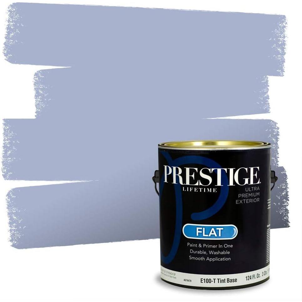 imagePRESTIGE Paints Exterior Paint and Primer In One 1Gallon Satin Comparable Match of Benjamin Moore Little Falls1432BMPCM
