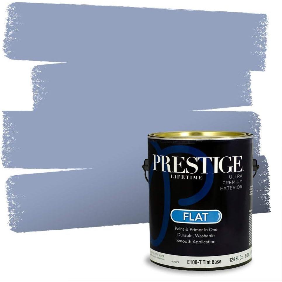 imagePRESTIGE Paints Exterior Paint and Primer In One 1Gallon Satin Comparable Match of Benjamin Moore Little Falls1433BMPCM