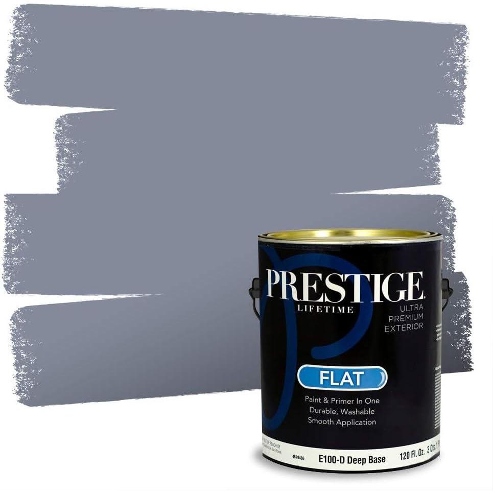 imagePRESTIGE Paints Exterior Paint and Primer In One 1Gallon Satin Comparable Match of Benjamin Moore Little Falls1440BMPCM