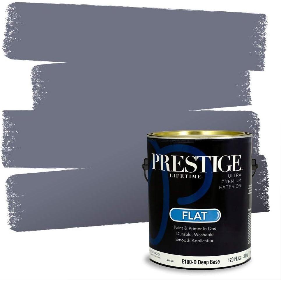 imagePRESTIGE Paints Exterior Paint and Primer In One 1Gallon Satin Comparable Match of Benjamin Moore Little Falls1441BMPCM