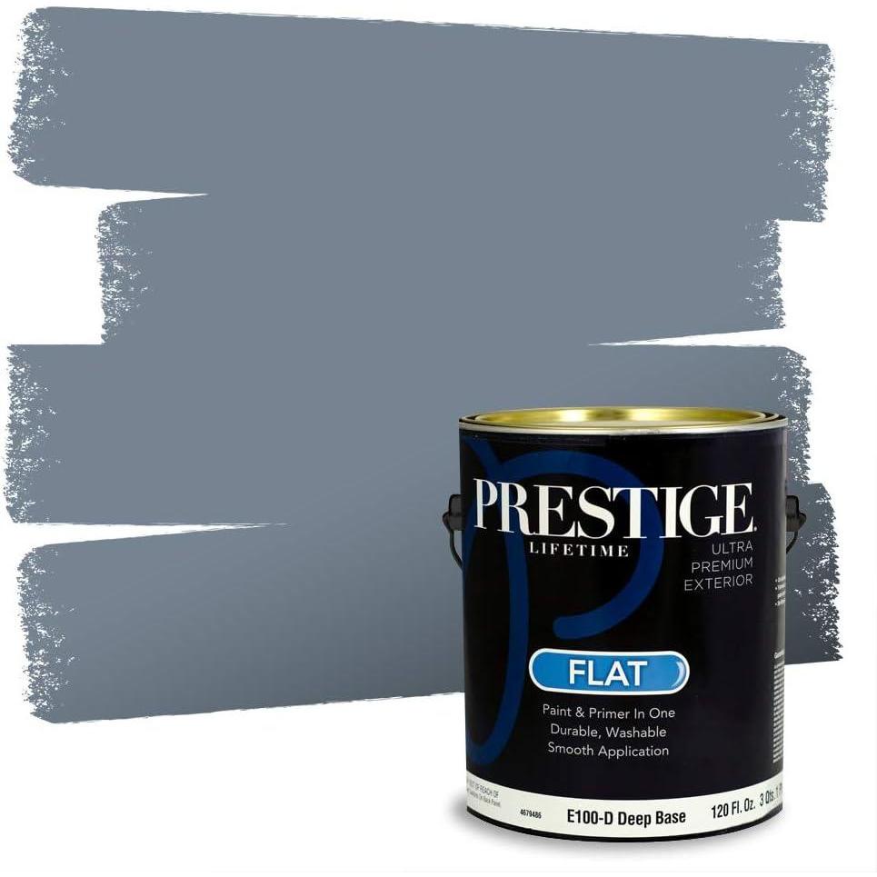 imagePRESTIGE Paints Exterior Paint and Primer In One 1Gallon Satin Comparable Match of Benjamin Moore Little Falls1629BMPCM