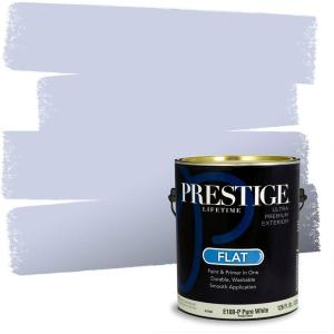 imagePRESTIGE Paints Exterior Paint and Primer In One 1Gallon Satin Comparable Match of Benjamin Moore Little Falls1417BMPCM