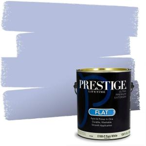 imagePRESTIGE Paints Exterior Paint and Primer In One 1Gallon Satin Comparable Match of Benjamin Moore Little Falls1418BMPCM