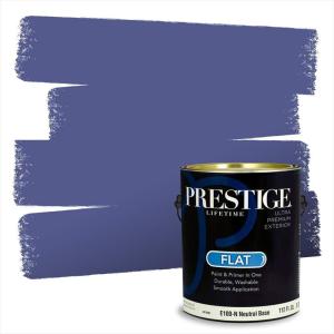 imagePRESTIGE Paints Exterior Paint and Primer In One 1Gallon Satin Comparable Match of Benjamin Moore Little Falls1421BMPCM