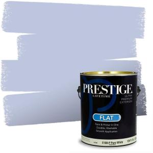 imagePRESTIGE Paints Exterior Paint and Primer In One 1Gallon Satin Comparable Match of Benjamin Moore Little Falls1431BMPCM
