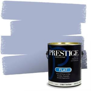 imagePRESTIGE Paints Exterior Paint and Primer In One 1Gallon Satin Comparable Match of Benjamin Moore Little Falls1432BMPCM