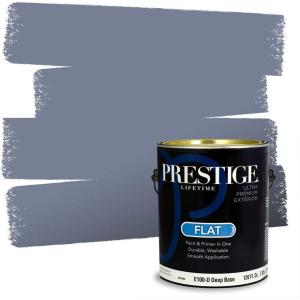 imagePRESTIGE Paints Exterior Paint and Primer In One 1Gallon Satin Comparable Match of Benjamin Moore Little Falls1434BMPCM