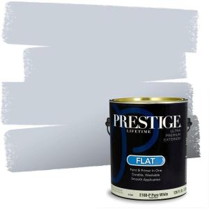imagePRESTIGE Paints Exterior Paint and Primer In One 1Gallon Satin Comparable Match of Benjamin Moore Little Falls1437BMPCM