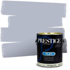 imagePRESTIGE Paints Exterior Paint and Primer In One 1Gallon Satin Comparable Match of Benjamin Moore Little Falls1438BMPCM