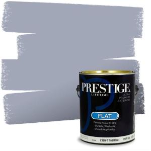imagePRESTIGE Paints Exterior Paint and Primer In One 1Gallon Satin Comparable Match of Benjamin Moore Little Falls1439BMPCM