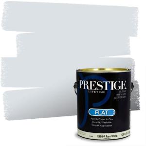 imagePRESTIGE Paints Exterior Paint and Primer In One 1Gallon Satin Comparable Match of Benjamin Moore Little Falls1618BMPCM