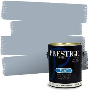 imagePRESTIGE Paints Exterior Paint and Primer In One 1Gallon Satin Comparable Match of Benjamin Moore Little Falls1621BMPCM