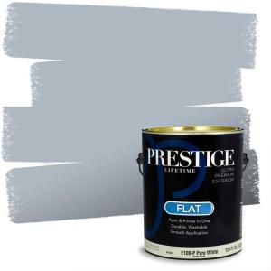 imagePRESTIGE Paints Exterior Paint and Primer In One 1Gallon Satin Comparable Match of Benjamin Moore Little Falls1627BMPCM