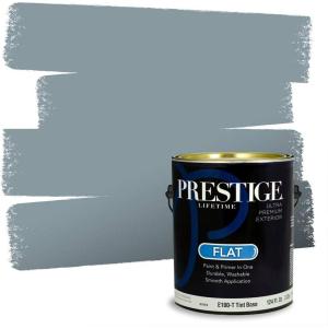 imagePRESTIGE Paints Exterior Paint and Primer In One 1Gallon Satin Comparable Match of Benjamin Moore Little Falls1635BMPCM
