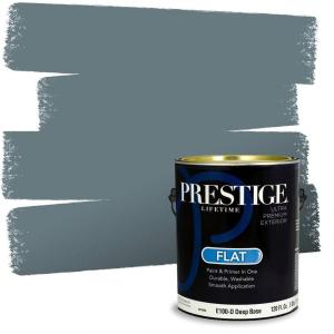 imagePRESTIGE Paints Exterior Paint and Primer In One 1Gallon Satin Comparable Match of Benjamin Moore Little Falls1636BMPCM