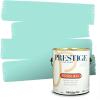 imagePRESTIGE Paints Interior Paint and Primer In One 1Gallon Eggshell Comparable Match of Benjamin Moore Oceanic Teal654BMPCM