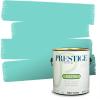 imagePRESTIGE Paints Interior Paint and Primer In One 1Gallon Eggshell Comparable Match of Benjamin Moore Oceanic Teal655BMPCM