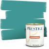 imagePRESTIGE Paints Interior Paint and Primer In One 1Gallon Eggshell Comparable Match of Benjamin Moore Oceanic Teal671BMPCM