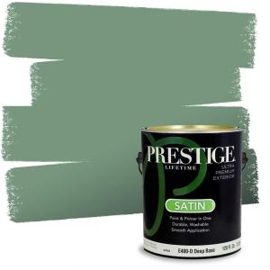 imagePRESTIGE Paints Interior Paint and Primer In One 1Gallon Eggshell Comparable Match of Benjamin Moore Oceanic Teal635BMPCM