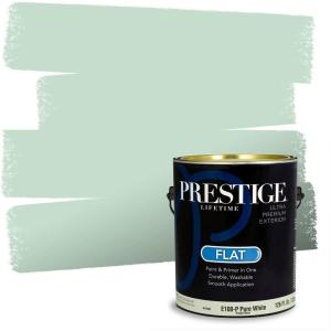 imagePRESTIGE Paints Interior Paint and Primer In One 1Gallon Eggshell Comparable Match of Benjamin Moore Oceanic Teal638BMPCM