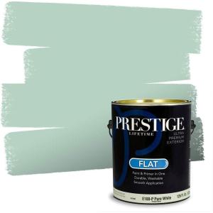 imagePRESTIGE Paints Interior Paint and Primer In One 1Gallon Eggshell Comparable Match of Benjamin Moore Oceanic Teal639BMPCM