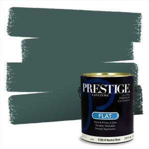 imagePRESTIGE Paints Interior Paint and Primer In One 1Gallon Eggshell Comparable Match of Benjamin Moore Oceanic Teal644BMPCM
