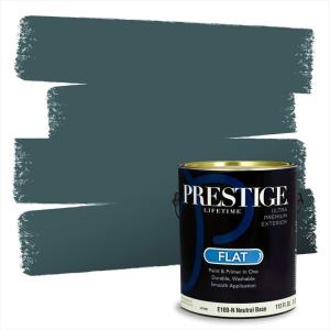 imagePRESTIGE Paints Interior Paint and Primer In One 1Gallon Eggshell Comparable Match of Benjamin Moore Oceanic Teal679BMPCM