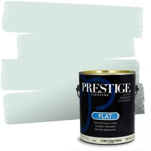 imagePRESTIGE Paints Interior Paint and Primer In One 1Gallon Eggshell Comparable Match of Benjamin Moore Oceanic Teal680BMPCM