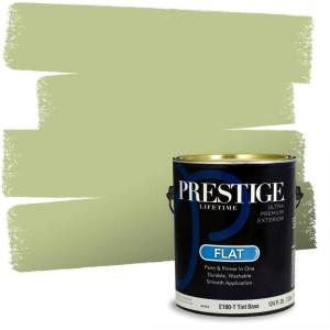 imagePRESTIGE Paints P500P541BM Interior Paint and Primer In One SemiGloss Comparable Match of Benjamin Moore 1 gallon Veranda View537BMPCM