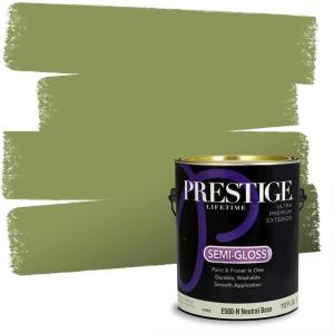 imagePRESTIGE Paints P500P541BM Interior Paint and Primer In One SemiGloss Comparable Match of Benjamin Moore 1 gallon Veranda View539BMPCM