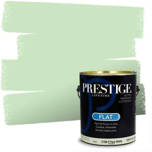 imagePRESTIGE Paints P500P541BM Interior Paint and Primer In One SemiGloss Comparable Match of Benjamin Moore 1 gallon Veranda View548BMPCM